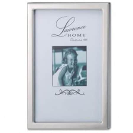 Lawrence Frames LawrenceFrames 4 x 6 in. Standard Picture Frame, Silver LA328066